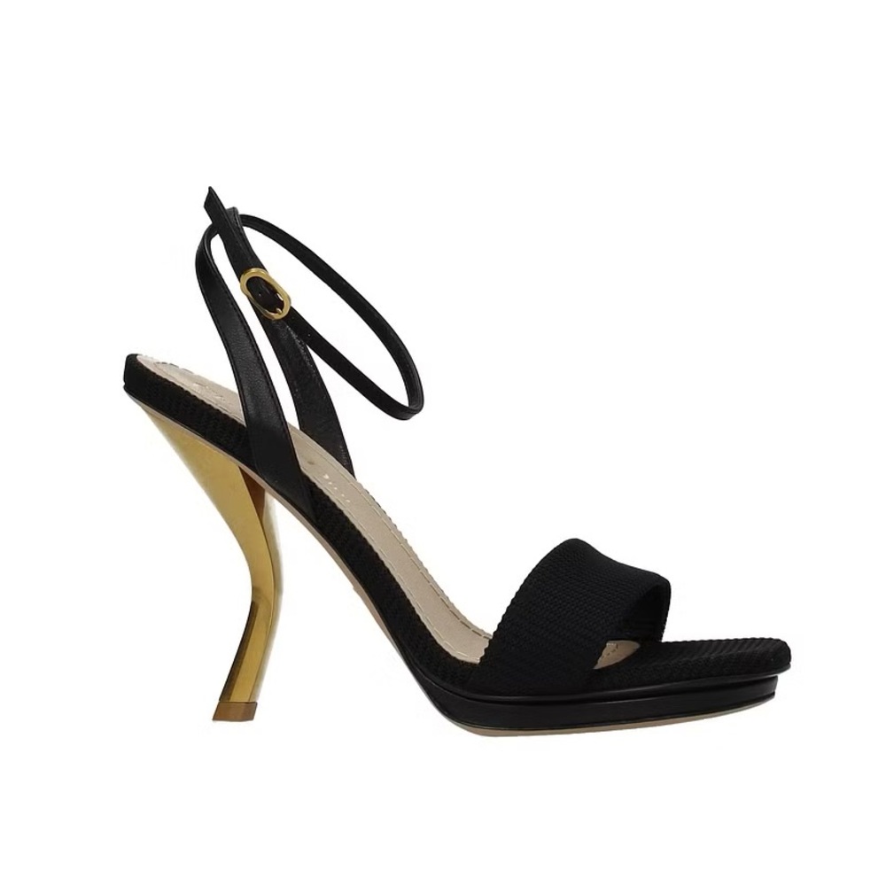 Dior D-Sculpture Fabric Heels